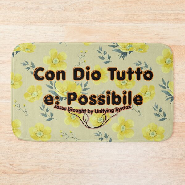 Item preview, Italian Version of With God All Things Are Possible - Inspirational Faith Items - Con Dio tutto e Possibile designed and sold by UnifyingSyntax.