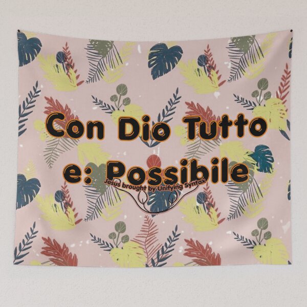 Item preview, Italian Version of With God All Things Are Possible - Inspirational Faith Items - Con Dio tutto e Possibile designed and sold by UnifyingSyntax.