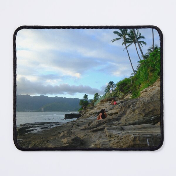 Item preview, Layered Shoreline Oahu's Coastal Rock Ledge designed and sold by Shellush.