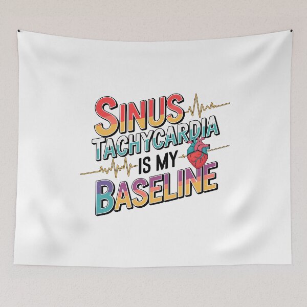 Item preview,  Telemetry Nurse Sinus Tachycardia Is My Baseline | Fall Nurse ECG Humor designed and sold by CuteDesignables.