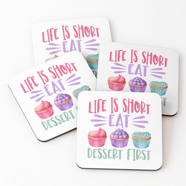 Item preview, Life Is Short Eat Dessert First Baking Baker Cupcake Cooking T-Shirt designed and sold by MixyMugs.
