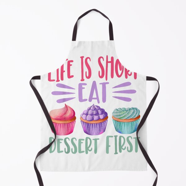Item preview, Life Is Short Eat Dessert First Baking Baker Cupcake Cooking T-Shirt designed and sold by MixyMugs.