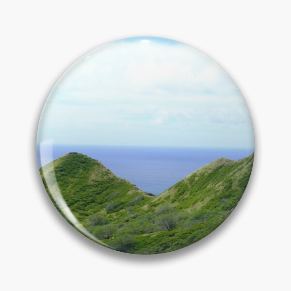 Item preview, Green Ridgeline to the Sea Oahu Crater Trail View designed and sold by Shellush.