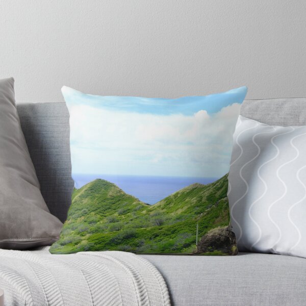 Item preview, Green Ridgeline to the Sea Oahu Crater Trail View designed and sold by Shellush.
