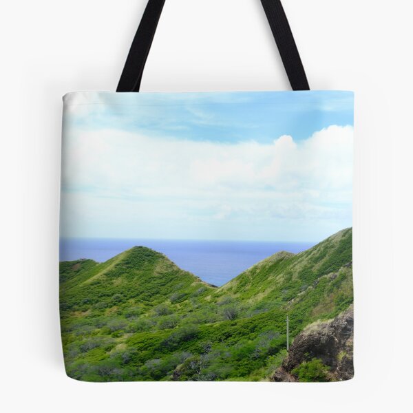 Item preview, Green Ridgeline to the Sea Oahu Crater Trail View designed and sold by Shellush.