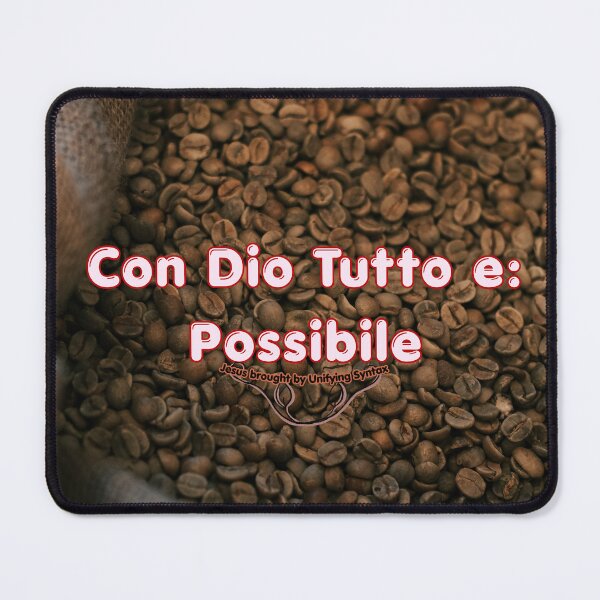 Item preview, Italian Version of With God All Things Are Possible - Inspirational Faith Items - Con Dio tutto e Possibile designed and sold by UnifyingSyntax.