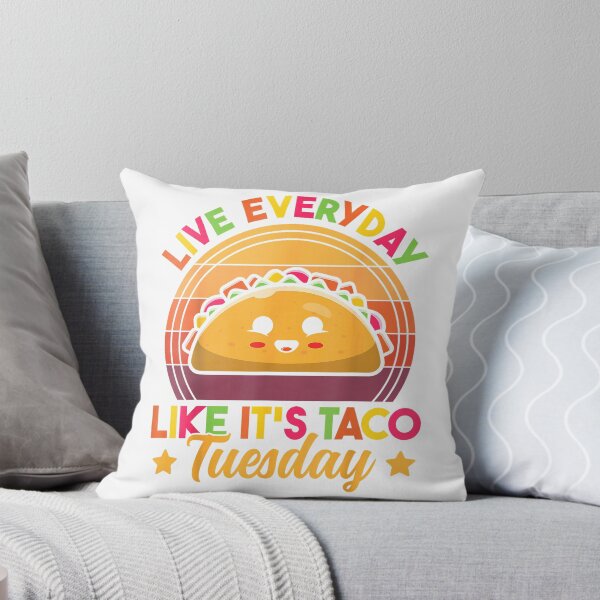 Item preview, Live Everyday Like It's Taco Tuesday Retro Funny Taco Lover T-Shirt designed and sold by MaLhari-Market.