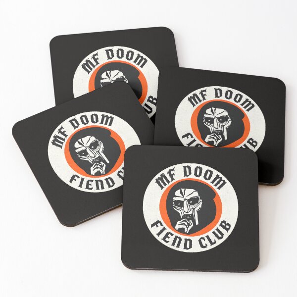 Item preview, MF DOOM FIEND CLUB distressed graphic emblem designed and sold by CoconutBoys.