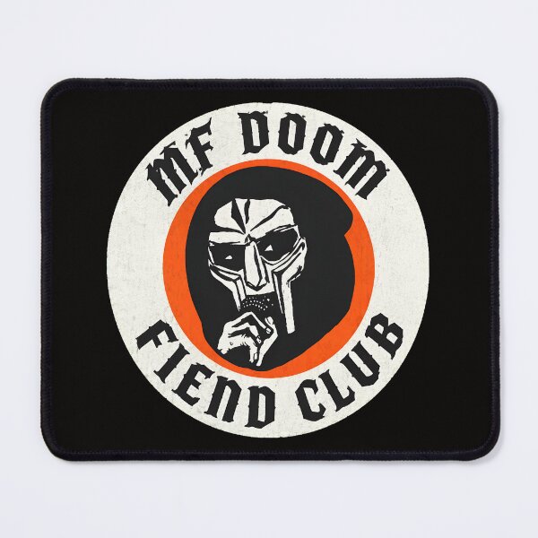Item preview, MF DOOM FIEND CLUB distressed graphic emblem designed and sold by CoconutBoys.