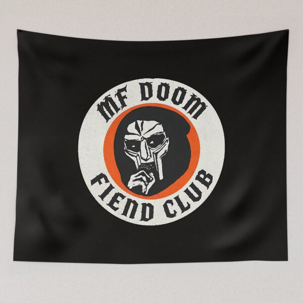 Item preview, MF DOOM FIEND CLUB distressed graphic emblem designed and sold by CoconutBoys.