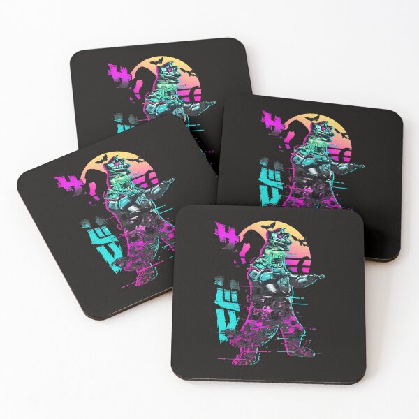 Item preview, Retro Mechagodzilla Glitch Art Sunset designed and sold by CoconutBoys.