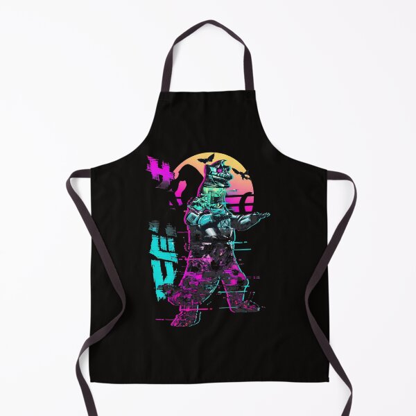 Item preview, Retro Mechagodzilla Glitch Art Sunset designed and sold by CoconutBoys.