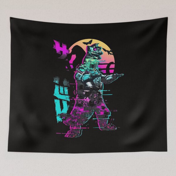 Artikelvorschau, Retro Mechagodzilla Glitch Art Sonnenuntergang entworfen und verkauft von CoconutBoys.