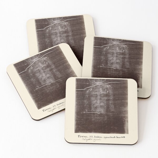 Item preview, The Holy Face of Jesus - Shroud of Turin 1898 - Secondo Pia Historic Photograph designed and sold by Pastor Reeves Studio.