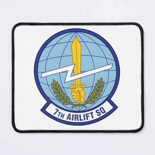 Item preview, USAF 7th Airlift Squadron (7th AS) Emblem Patch designed and sold by CharlieDesings.