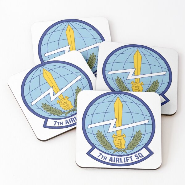 Item preview, USAF 7th Airlift Squadron (7th AS) Emblem Patch designed and sold by CharlieDesings.