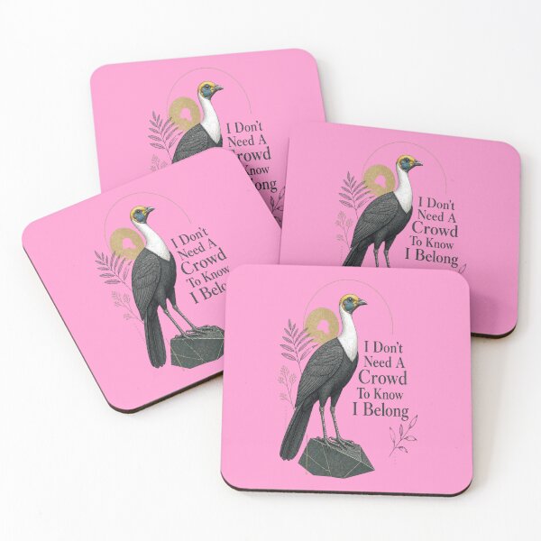 Item preview, White-necked Rockfowl - I Don't Need A Crowd To Know I Belong designed and sold by Max Store.