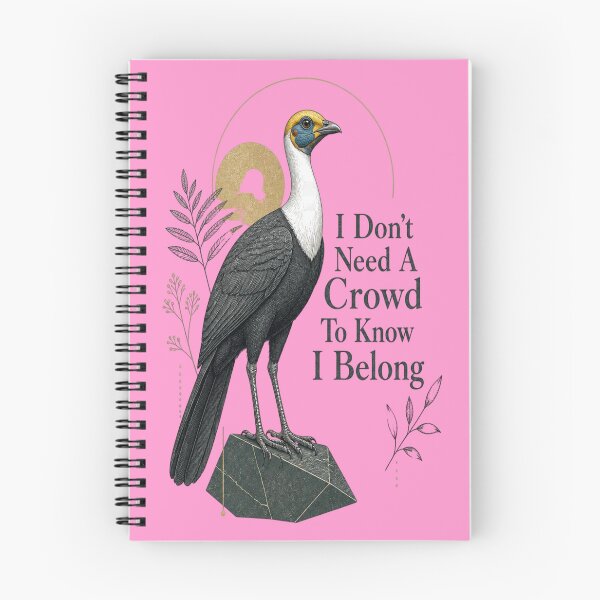 Item preview, White-necked Rockfowl - I Don't Need A Crowd To Know I Belong designed and sold by Max Store.