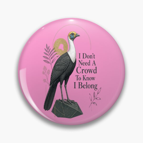 Item preview, White-necked Rockfowl - I Don't Need A Crowd To Know I Belong designed and sold by Max Store.