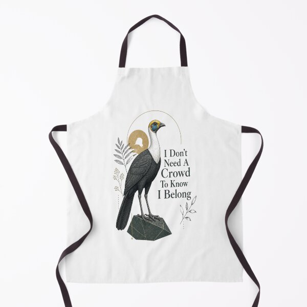 Item preview, White-necked Rockfowl - I Don't Need A Crowd To Know I Belong designed and sold by Max Store.