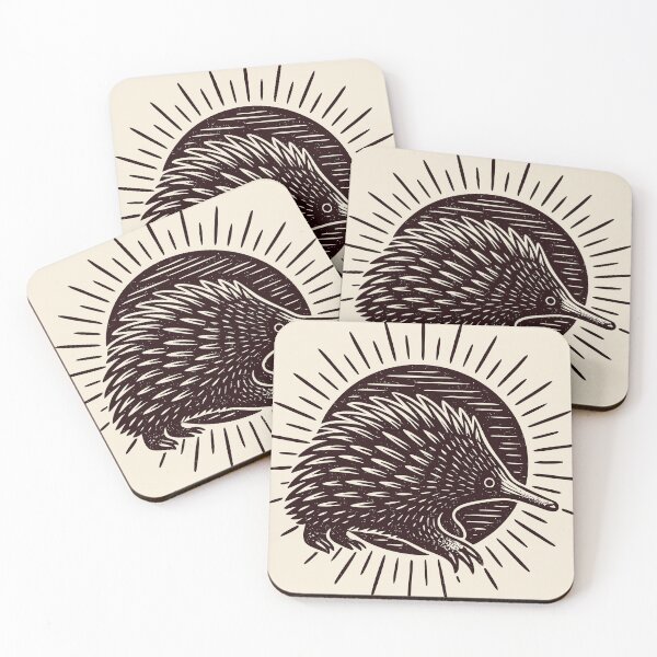 Item preview, Echidna Linocut Style: Rustic Granola Girl Style designed and sold by Aritxa.
