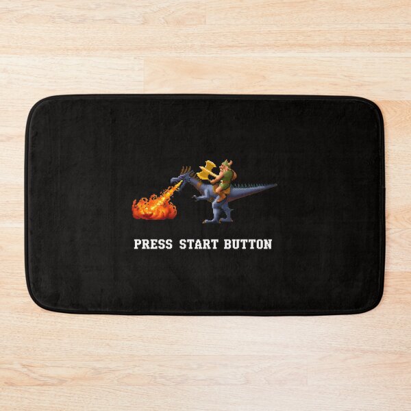 Item preview, Press Start Button Viking Dragon Pixel Art Retro Gaming designed and sold by CoconutBoys.