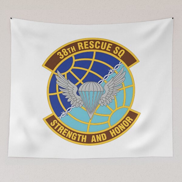 Item preview, USAF 38th Rescue Squadron (38th RQS) Emblem Patch designed and sold by CharlieDesings.