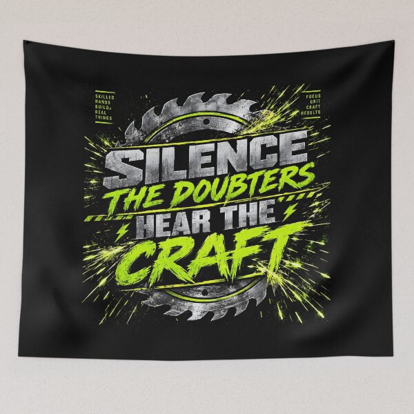 Item preview, Silence Doubters Hear The Craft Carpenter Shirt designed and sold by StudioBilly3000.