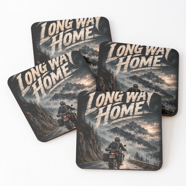 Item preview, The Long Way Home Cinematic Adventure Rider T-Shirt designed and sold by Modern   design.