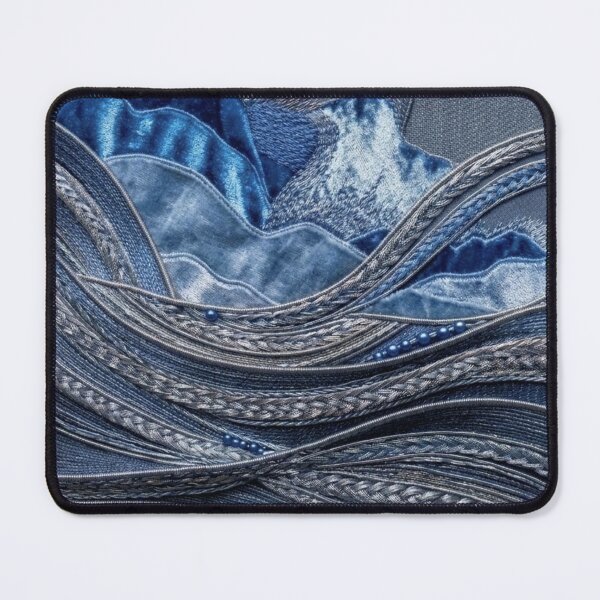 Item preview, Sapphire Textile Art Landscape designed and sold by KingsArtworx 2.