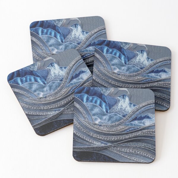 Item preview, Sapphire Textile Art Landscape designed and sold by KingsArtworx 2.