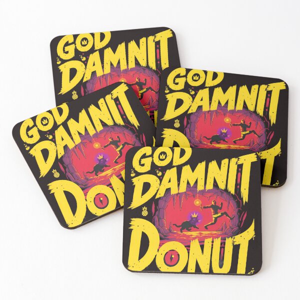 Item preview, God Damnit Donut Cave Scene Humorous Art designed and sold by HANADODES.