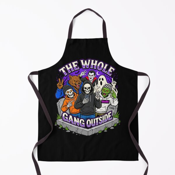Item preview, The Whole Gang Outside Funny Halloween Monster Crew designed and sold by SeriouslyArtistical.