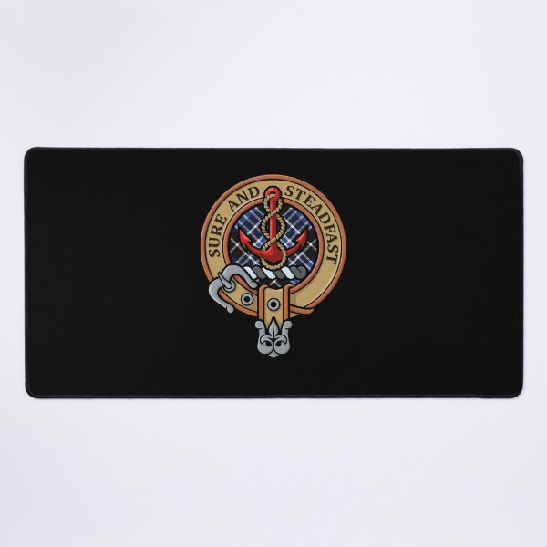 Item preview, Traditional Maritime Anchor Rope Tartan Pattern Shield Emblem designed and sold by MirkoBrinkm.