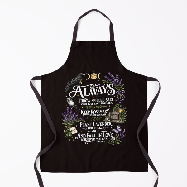 Item preview, Always Throw Spilled Salt Witchcraft Lavender Garden Rules designed and sold by ImeldaSparks.