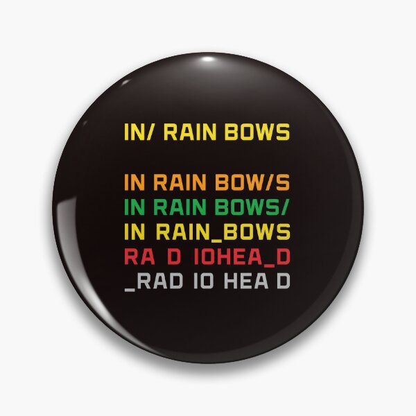 Item preview, IN RAIN BOWS RAD IO HEAD Typography Art designed and sold by MouDesignArt.