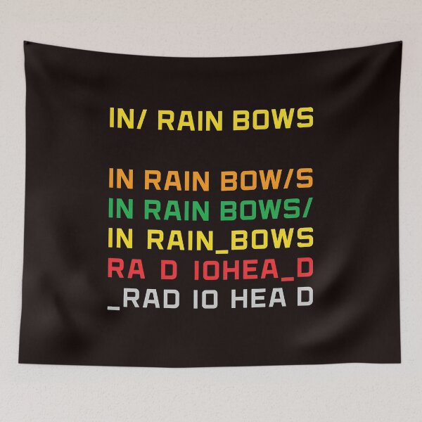 Item preview, IN RAIN BOWS RAD IO HEAD Typography Art designed and sold by MouDesignArt.