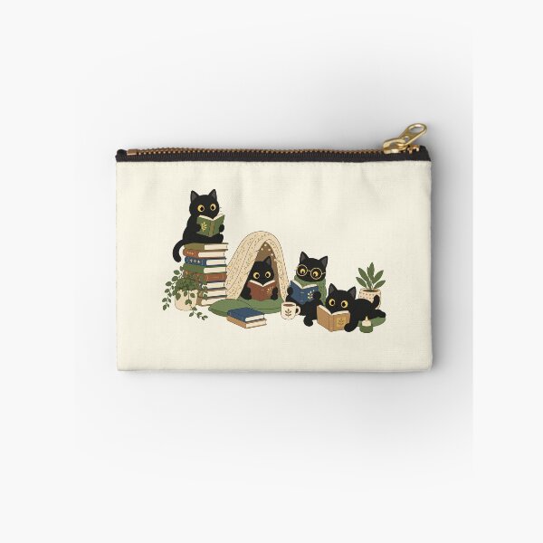 Item preview, Cozy Black Cats Reading in a Book Nook, Cute Literary Cat Art designed and sold by Krasnovaovaova.