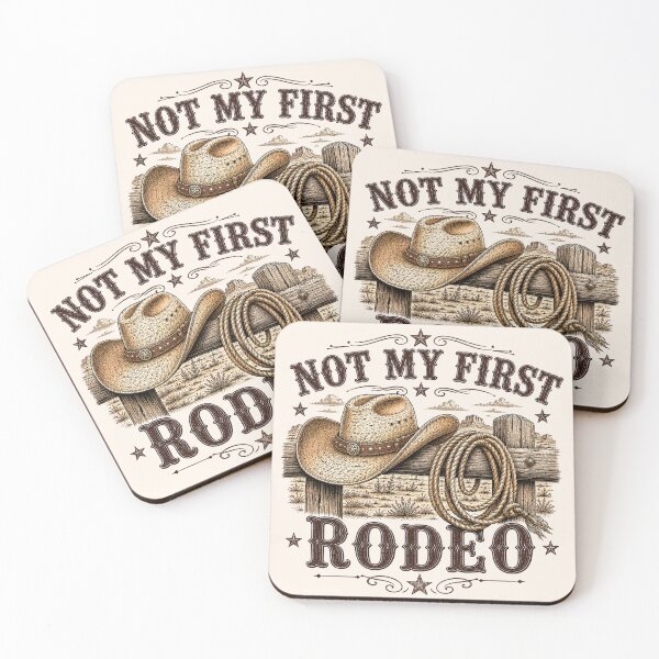 Item preview, Retro Cowboy Hat Not My First Rodeo designed and sold by legendaryskins.