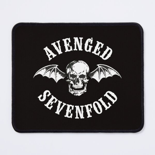 Item preview, Avenged Sevenfold Skull Bat Wings Band Logo White designed and sold by Hector-Studio.