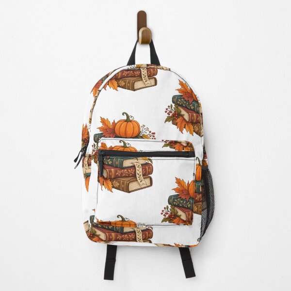Item preview, Cozy Autumn Books with Pumpkin and Fall Leaves designed and sold by skyartdesign.