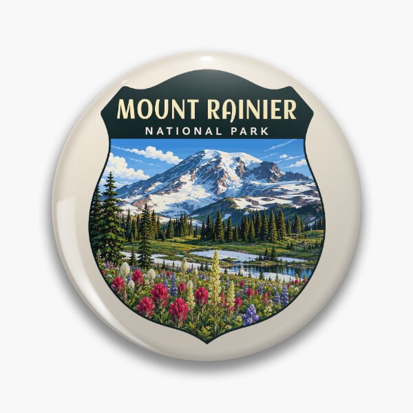 Item preview, Mount Rainier National Park Retro Design designed and sold by Gideon Emmerich.