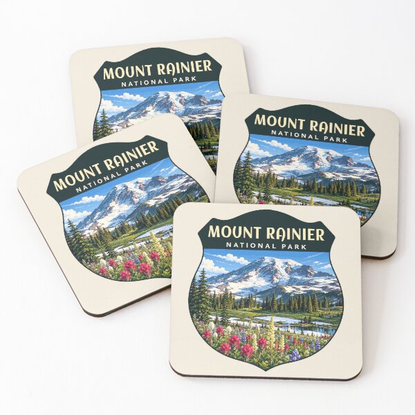Item preview, Mount Rainier National Park Retro Design designed and sold by Gideon Emmerich.
