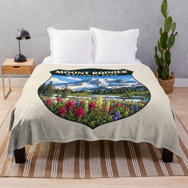 Item preview, Mount Rainier National Park Retro Design designed and sold by Gideon Emmerich.