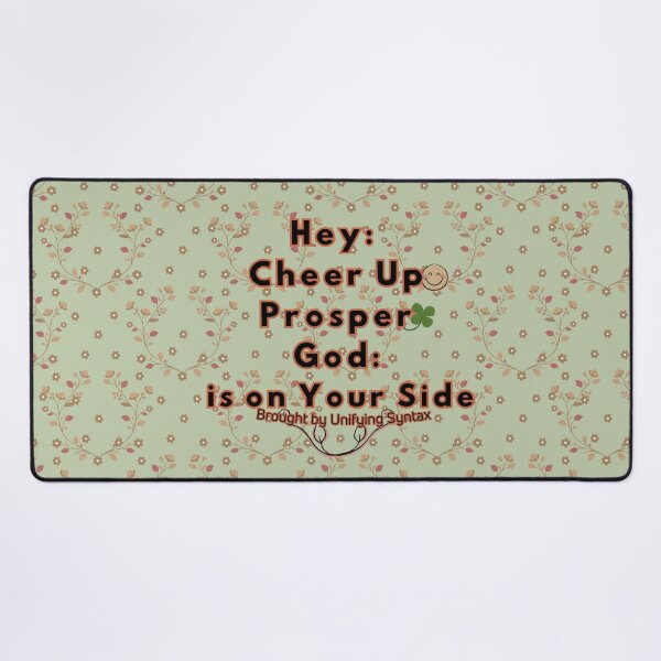 Item preview, Cheer Up, Prosper - God is on Your Side Inspirational Typography & Motivational Quote Designs designed and sold by UnifyingSyntax.