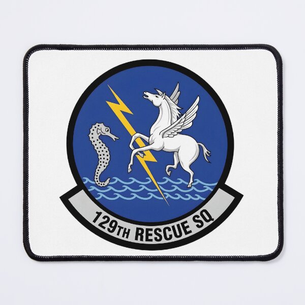 Item preview, USAF 129th Rescue Squadron (129th RQS) Emblem Patch designed and sold by CharlieDesings.