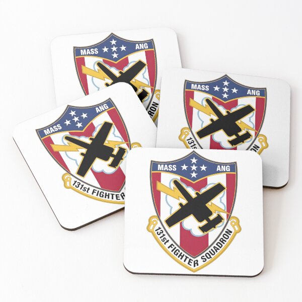 Item preview, USAF 131st Fighter Squadron Mass ANG Emblem Patch    designed and sold by CharlieDesings.