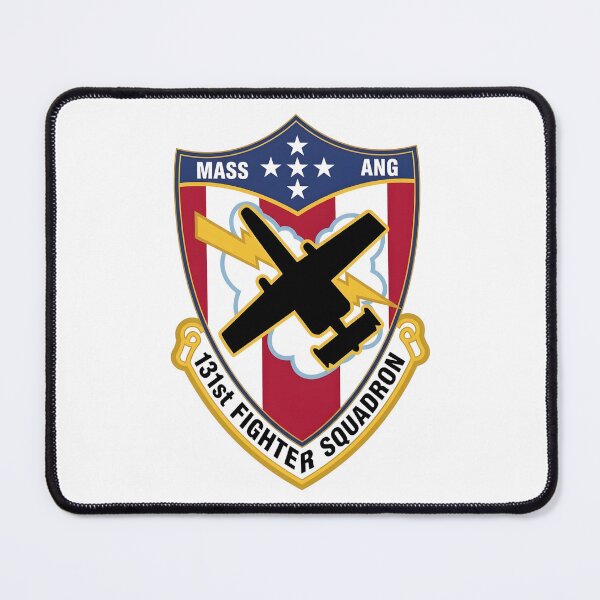 Item preview, USAF 131st Fighter Squadron Mass ANG Emblem Patch designed and sold by CharlieDesings.