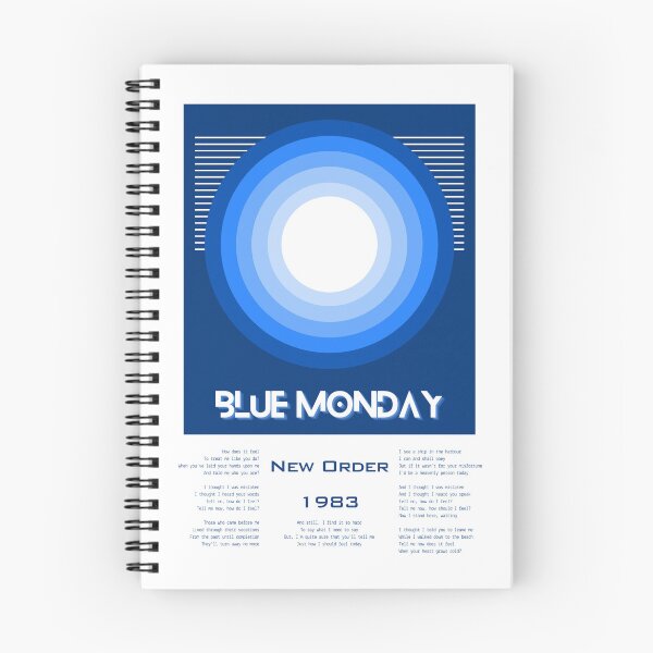 Item preview, Blue Monday New Order Lyric Poster designed and sold by ShatteringStars.