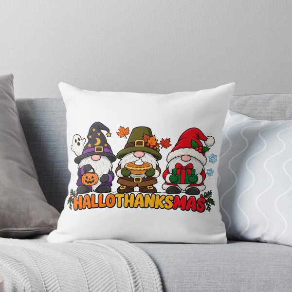 Item preview, Hallothanksmas Gnomes Halloween Thanksgiving Christmas designed and sold by skyartdesign.
